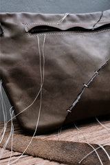 Professor.E Deconstructed Leather Sling Bag