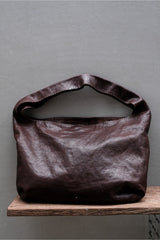 Genten Minimalist Leather Hobo Bag 日本植鞣皮革品牌極簡皮革流浪包