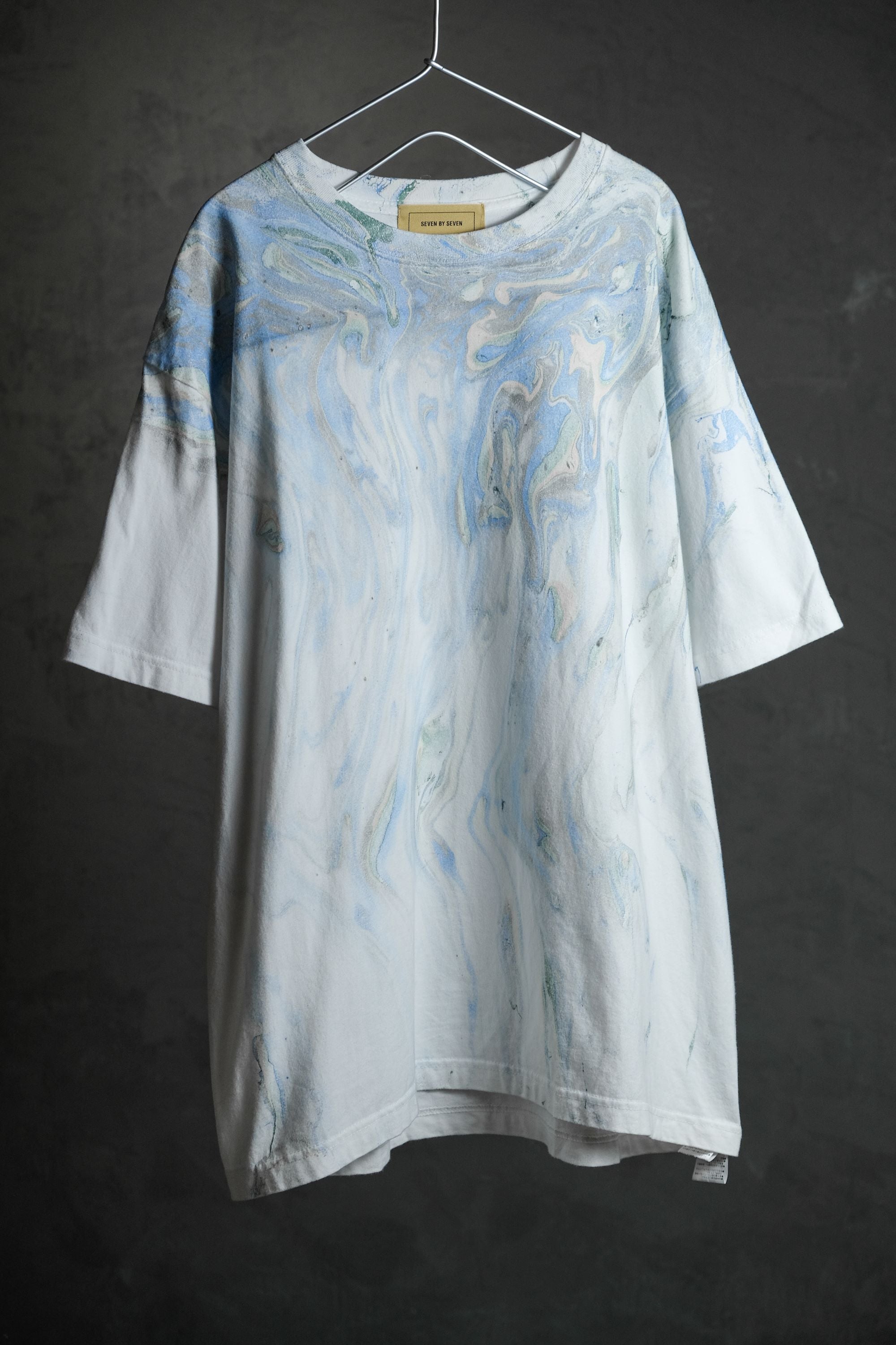 Seven by Seven 22S/S Hydro Dip Dyeing Tee Japanese Street Designer Brand  Dyed Marble Short Kick Made in Japan