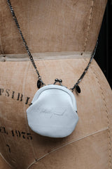 Discord Yohji Yamamoto Kisslock Chain Coin Case / Pouch  手寫簽名壓紋皮革口金鏈條包]全新品
