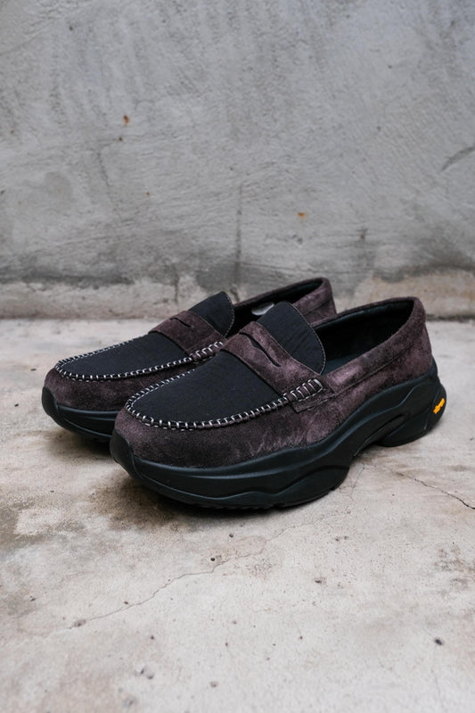 LAKH x RUNDGREN CALE Penny Loafers - Dark Grey 聯名系列 防潑水抗撕裂拼色樂福鞋 Vibram大底 全新