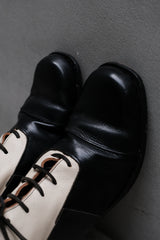 Paul Harnden Shoemakers Black and White Leather Lace-up Ankle Boots 英國先鋒品牌 黑白拼接皮革綁帶短靴 英國手工製作