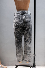 NAMACHEKO Acid Wash Paneled Denim Trousers 雪花洗拼接丹寧褲