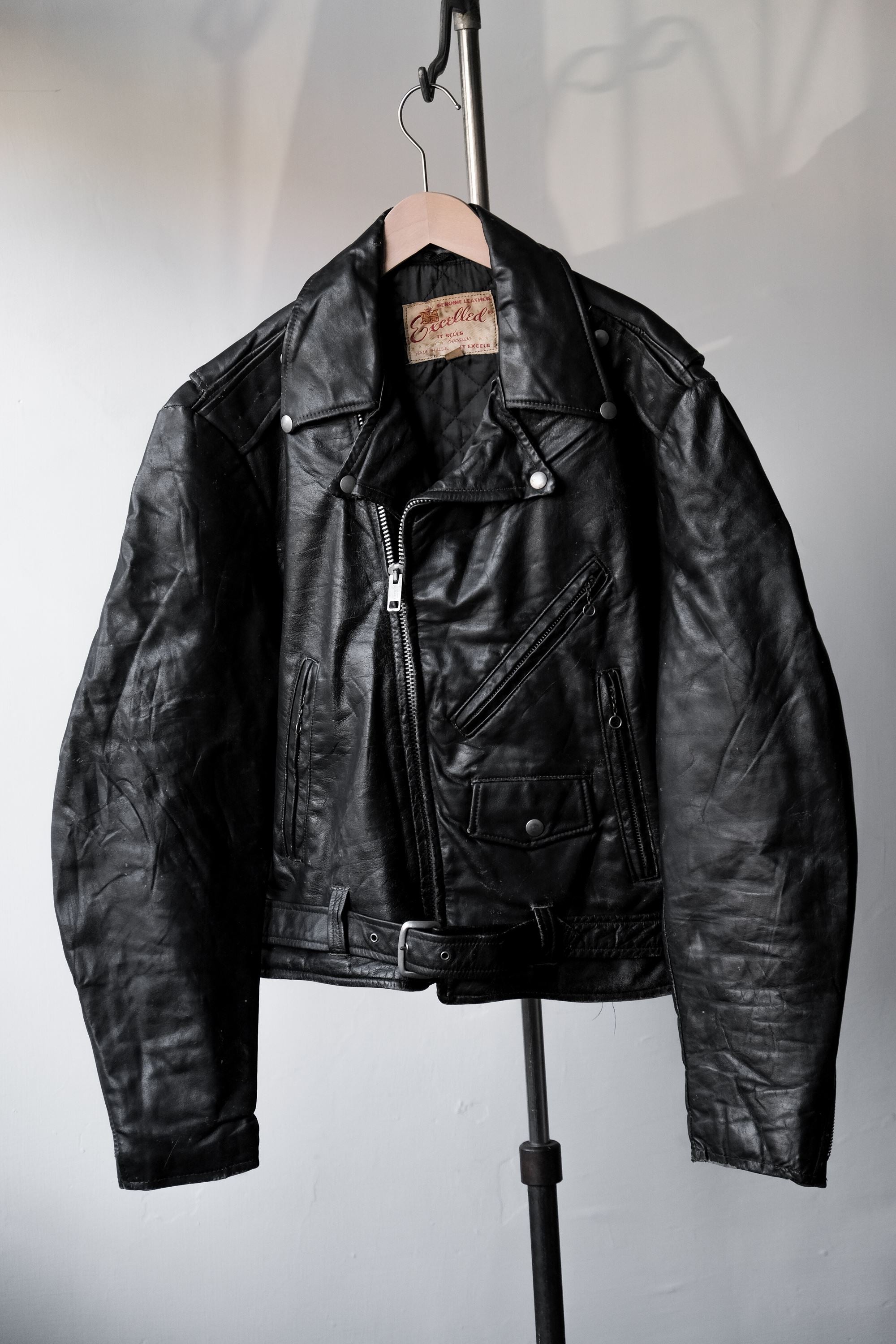 Excelled leather outlet jacket vintage