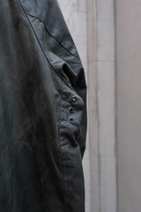 Barbour OS Wax Burghley Jacket, wide-fit oilcloth long coat, brand new