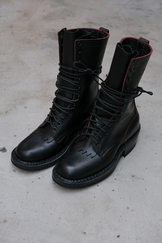 White’s × Rose Anvil Handmade Lace-Up Work Boots – Black 聯名款 經典美式手工製黑色工裝靴  美國製 全新