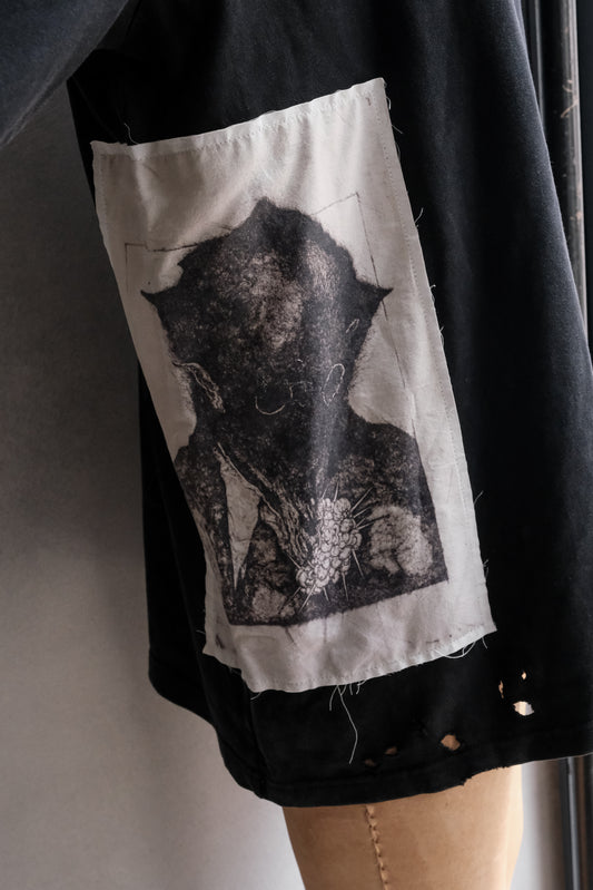 Professor.E x Toshihiko Ikeda - Patchwork Destroyed Tee 池田俊彥聯名破壞長TEE