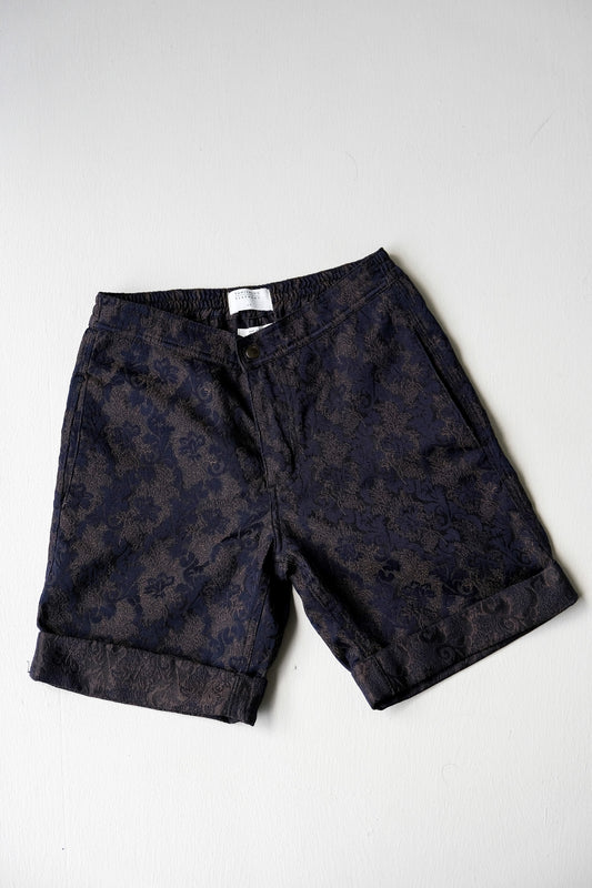 Vanishing Elephant Iris Jacquard Shorts 澳洲設計師品牌 鳶尾花緹花短褲