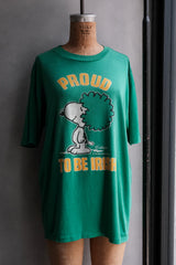 1958s Vintage Peanuts "Proud to be Irish" Snoopy T-Shirt 史努比 "以愛爾蘭身分為榮" 古著印花短袖上衣