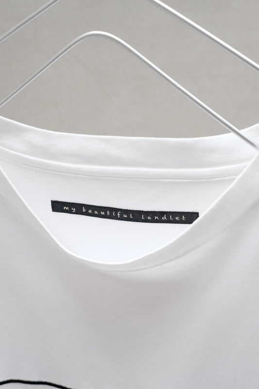 my beautiful landlet MERCERIZATION JERSEY EMBROIDERY BIG T-SHIRT