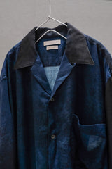 YOKE 24SS GRADATION PRINTED OPEN COLLAR SHIRT – Navy