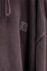 CARHARTT WIP HOODED VISTA SWEATSHIRT PALISANDER GARMENT DYED