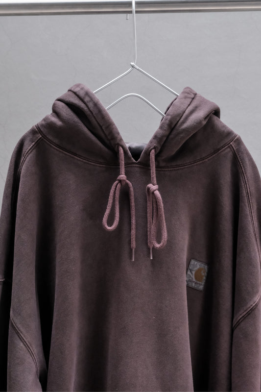 CARHARTT WIP HOODED VISTA SWEATSHIRT PALISANDER GARMENT DYED