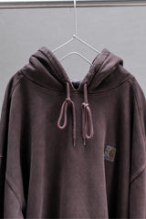 CARHARTT WIP HOODED VISTA SWEATSHIRT PALISANDER GARMENT DYED