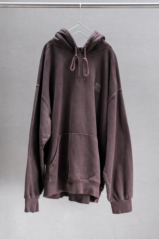 CARHARTT WIP HOODED VISTA SWEATSHIRT PALISANDER GARMENT DYED