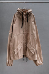 ANCELLM DRILL HOODIE JACKET (BEIGE)