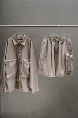 My Beautiful Landlet NYLON TAFFETA BIG RAGLAN SHIRT