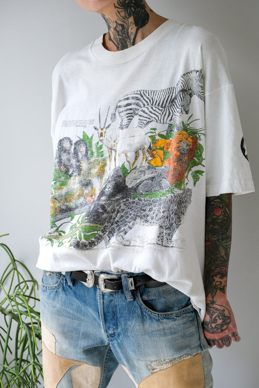 90's Vintage Chief Seattle Loro Park Tee 90's vintage Spanish zoo commemorative short T