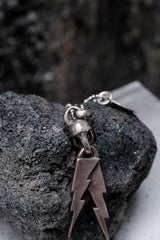 Fate Co Thumder Metal Top Lc Skull + Lightning Top 日本銀飾品牌 卍字獨眼骷顱頭閃電吊墜閃電小銀牌 925純銀 附保卡