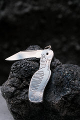 UNDERCOVER Knife 925 Sterling Silver Pendant 骷髏頭紙刀純銀吊墜