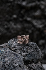 Taro Washimi L feather ring 01 big thunder 925 Sliver 鷲見太郎閃電羽毛戒 內刻文舊見本人親筆簽名