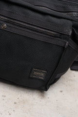 Porter Heat Waist Bag - Black 吉田包 軍事機能支線 彈道尼龍腰包 WARRIOR扣具