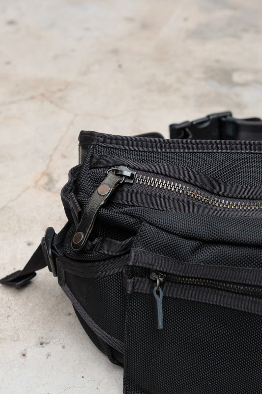 Porter Heat Waist Bag - Black 吉田包 軍事機能支線 彈道尼龍腰包 WARRIOR扣具