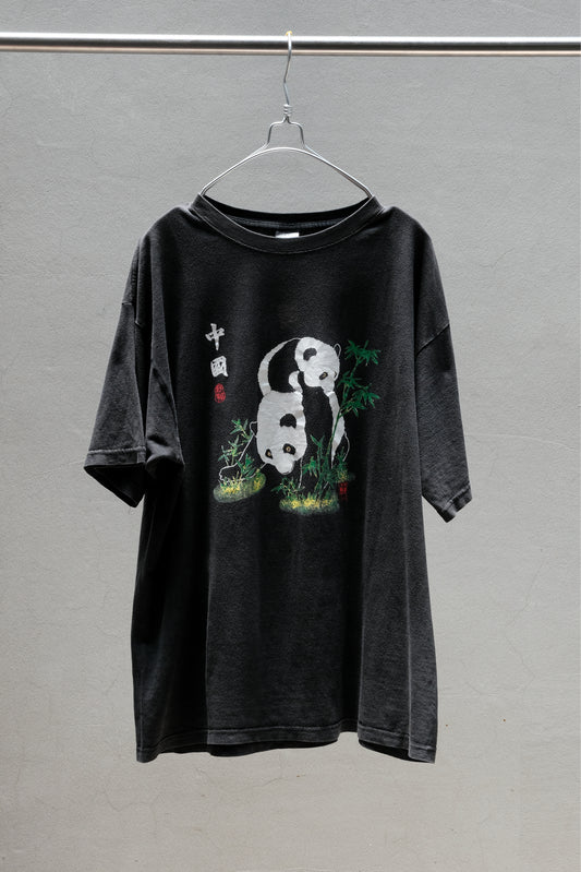 Vintage 90s Chinese Panda Souvenir Graphic Tee 復古中國水墨竹林熊貓短TEE