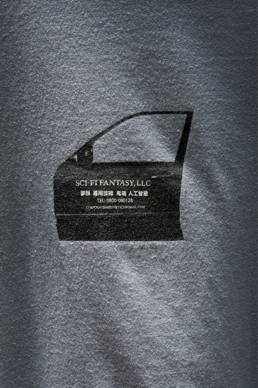Sci-Fi Fantasy Truck Deck Shaped Tee 加州滑板品牌 藍色汽車車門短Tee