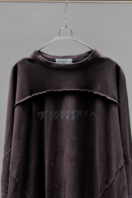 Guerrilla Group S7-TT01 Raw Edge Panel Tee 吉豐重工 破壞機能拼接黑色短Tee