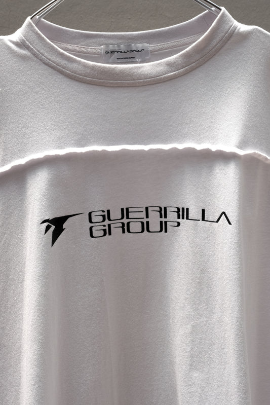 Guerrilla Group S7-TT01 Raw Edge Panel Tee 吉豐重工 破壞機能拼接白色短Tee