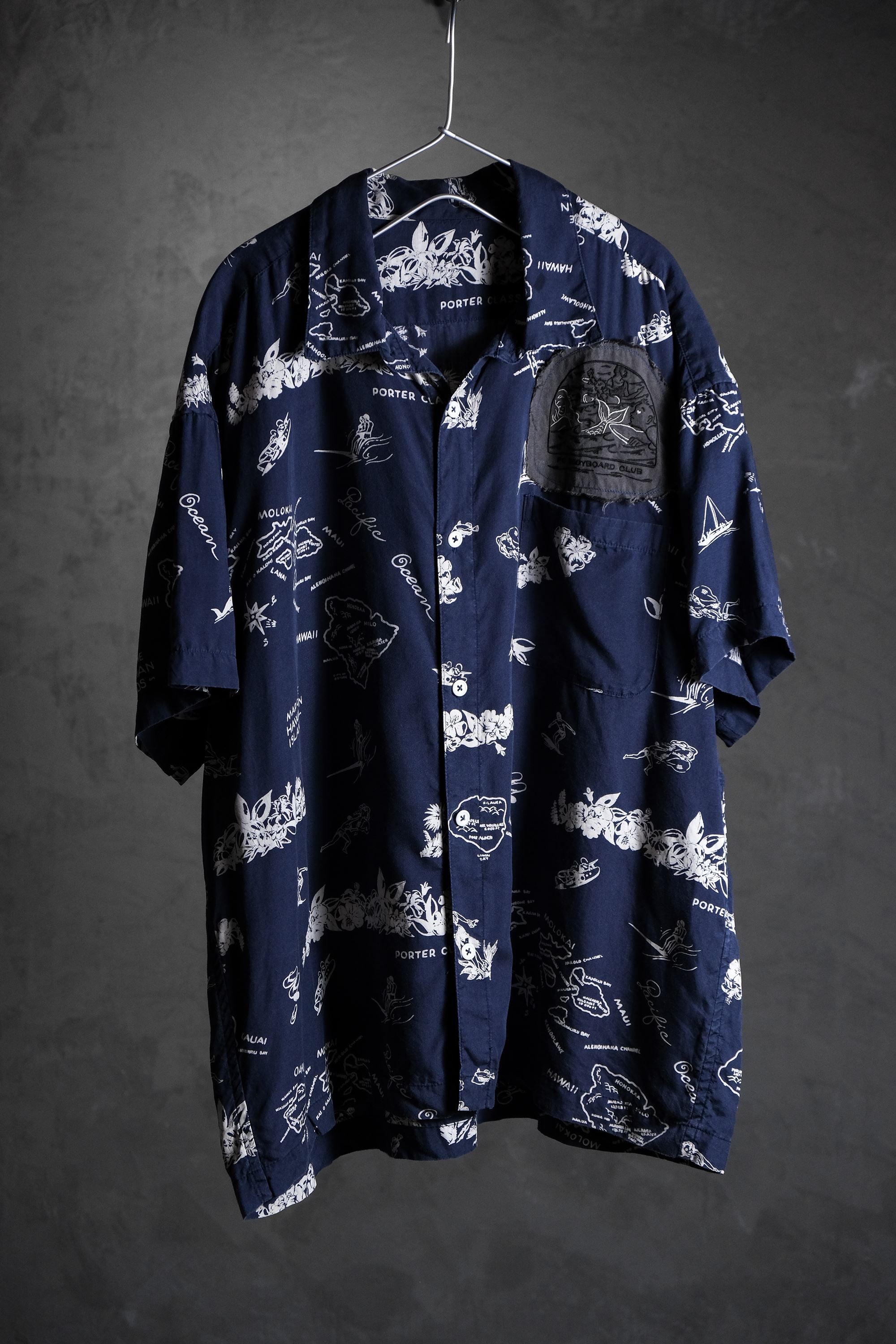 Porter Classic 2021SS ALOHA SHIRT NAVY BLUE HAWAII - Navy