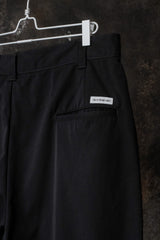 COOTIE PRODUCTIONS Wide Tuck Shorts Black 日本街頭品牌雙褶寬版斜紋短褲