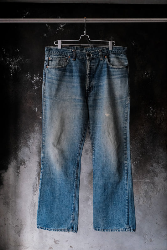 Vintage 80s Levi's 517 Single Stitch Bootcut Indigo Denim Jeans Made in USA  美製復古橘單線喇叭牛仔長褲