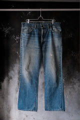 Vintage 80s Levi's 517 Single Stitch Bootcut Indigo Denim Jeans Made in USA  美製復古橘單線喇叭牛仔長褲