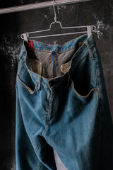 Vintage Levi's RED 2001 1st Comfort Blue Denim Jeans Made in Italy復刻紅線 2001 年初代立體剪裁流蘇褲腳牛仔褲