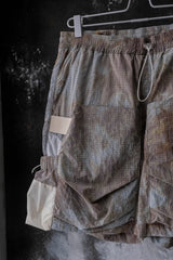 Nilmance Co. Dyed Ripstop Water Repellent Shorts Dyed 紮染米褐色抗撕裂防潑水尼龍機能工裝短褲