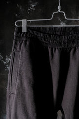 032c Workshop x Sloggi Heavy Terry Sweatpants 黑色重磅毛圈布排扣開衩束口運動寬褲