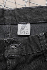 Vintage Levi's 550 Black Denim Jeans Made in USA美製復古黑標550寬鬆錐形高腰牛仔長褲