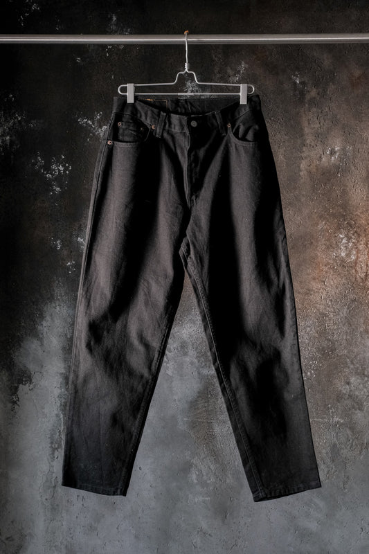 Vintage Levi's 550 Black Denim Jeans Made in USA美製復古黑標550寬鬆錐形高腰牛仔長褲