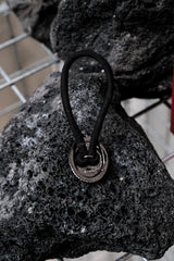 CALEE Concho Hair Tie BLACK 日系復古美式品牌 橢圓黑寶石髮圈 全新含原廠包裝盒