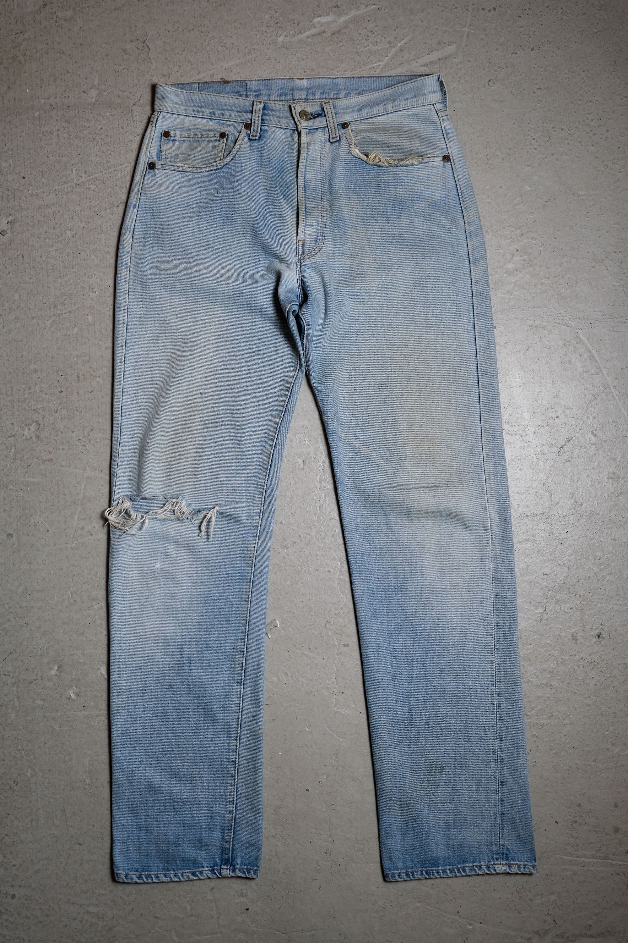 Levi's 1980's Vintage 501 Selvedge Denim Jeans 555 Factory