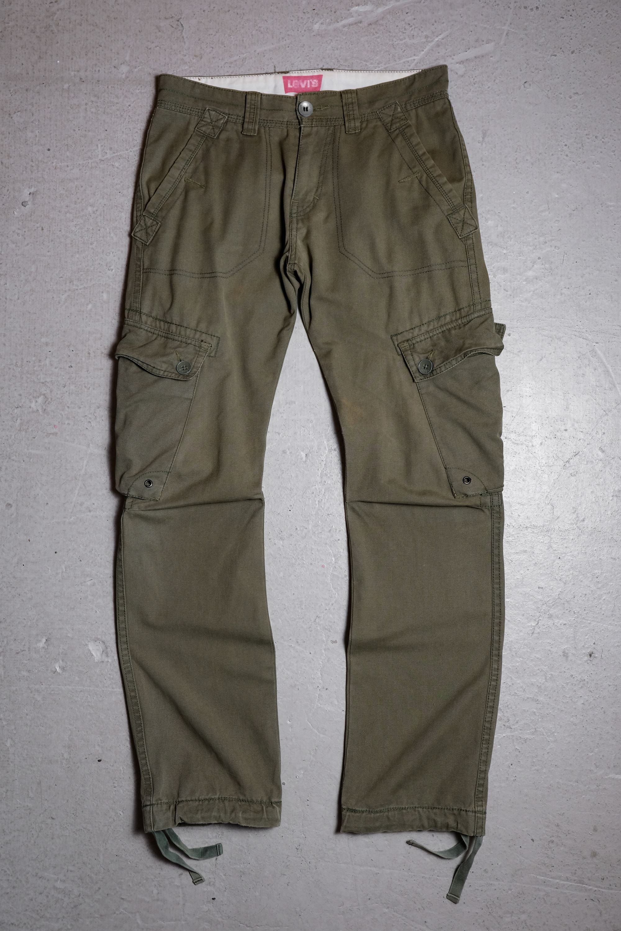 Levi's Military Cargo Work Pants - Olive