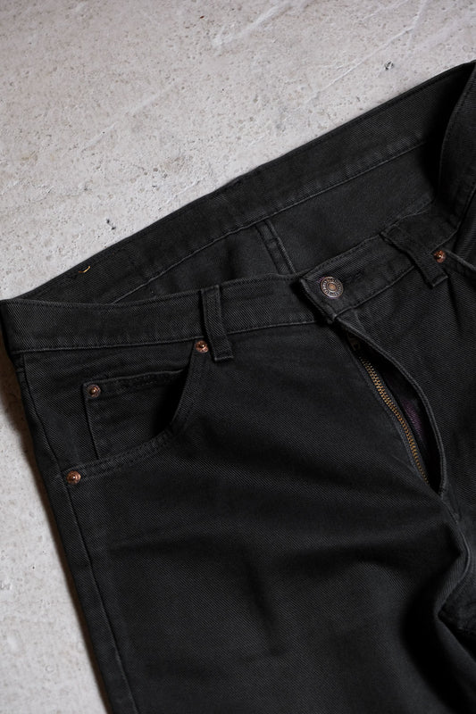 Levi’s 00’s Vintage 607 Orange Tab Black Denim Jeans Made in Japan