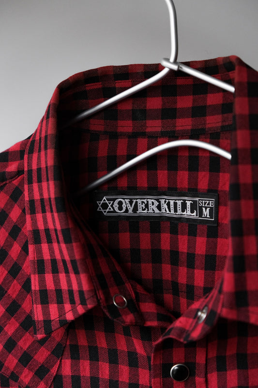 Overkill Embroidered Check Western Shirt