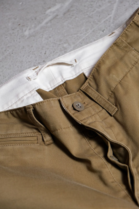 Rugged Factory Cotton Twill Chino Pants Khaki Made in Japan