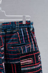 Ethnic Patchwork Vintage Fabric Shorts 民族風刺繡拼接古布短褲