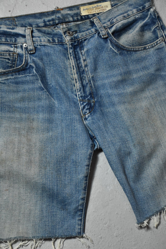 Polo Jeans Co. Ralph Lauren Vintage Denim Shorts 古著RL破壞丹寧牛仔短褲