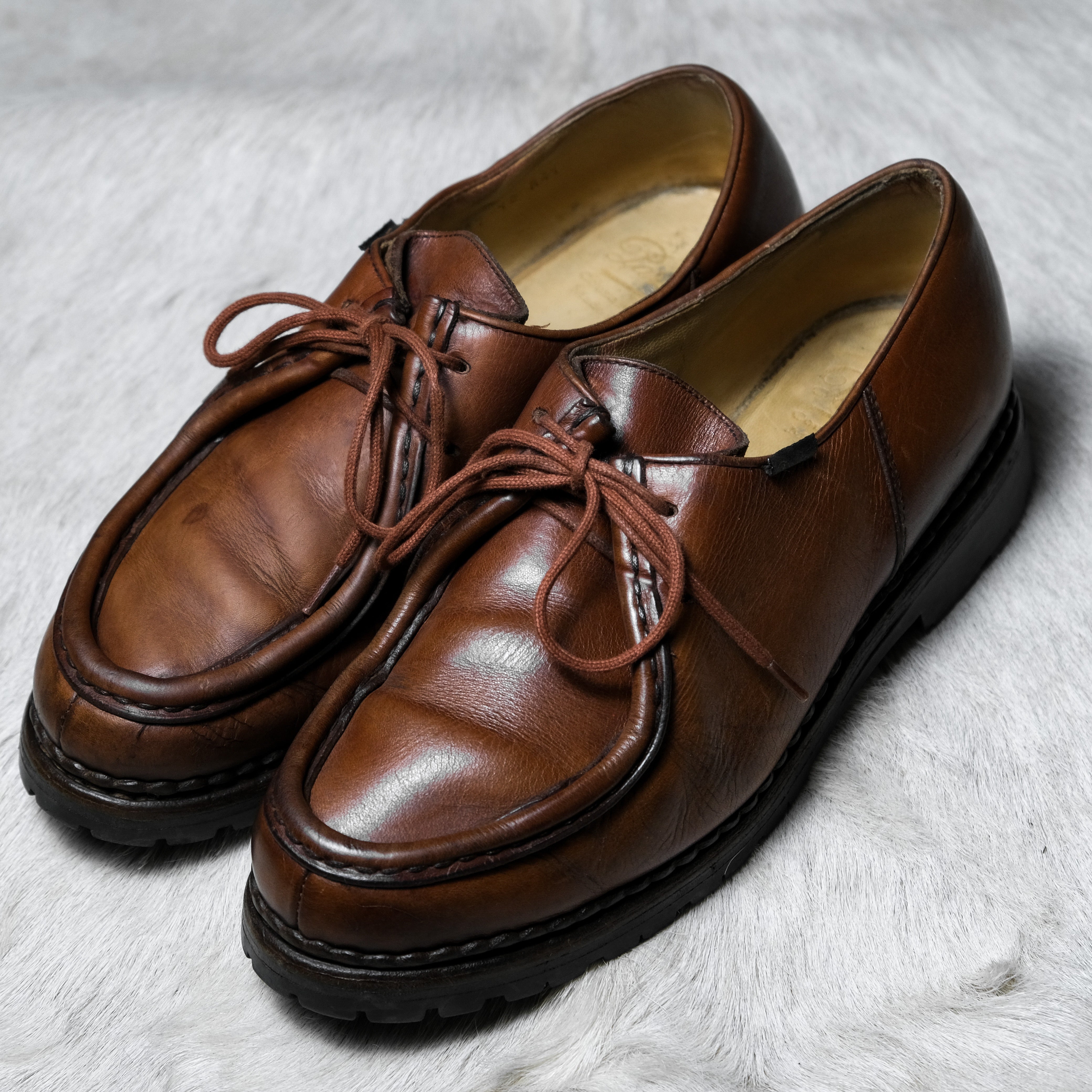 Paraboot Michael French century-old handmade shoe brand Norwegian sewing  method Goodyear shoes caramel Vibram outsole