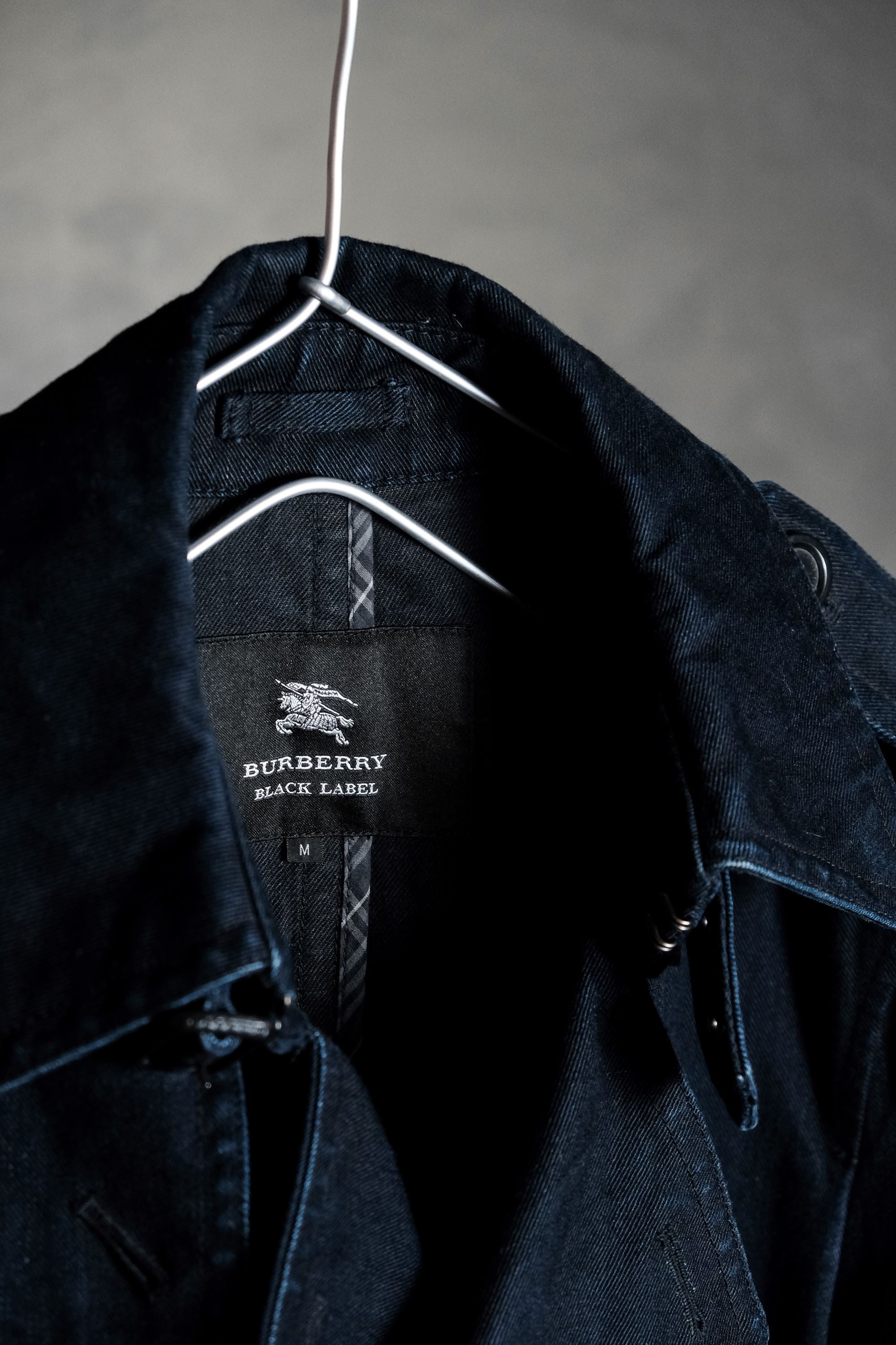 Burberry Black Label Denim Trench Coat